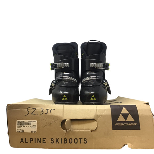 Vist Large View of Product Image Which is Used Fischer RC4 Boys DH Ski Boot Black 215 MP - J03 10292-S000305501