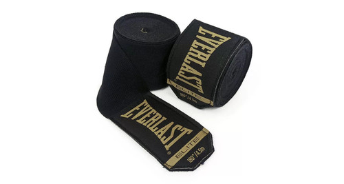 Vist Large View of Product Image Which is New EVERLAST ELITE HAND WRAPS-180" BLACK