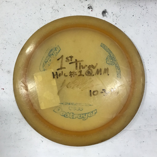 Used Innova BLIZZARD CHAMPION DESTROYER Disc Golf Driver Tan 150g 10242-S000257673