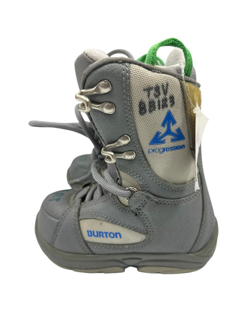 Vist Large View of Product Image Which is Used Burton Boys Snowboard Boots Grey Youth 12.0