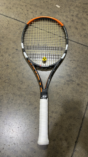 Used Babolat PURE STORM Adult Tennis Racquet Orange 4 3/8" 11605-S000190187 Vist Large View of Product Image Which is Used Babolat PURE STORM Adult Tennis Racquet Orange 4 3/8"