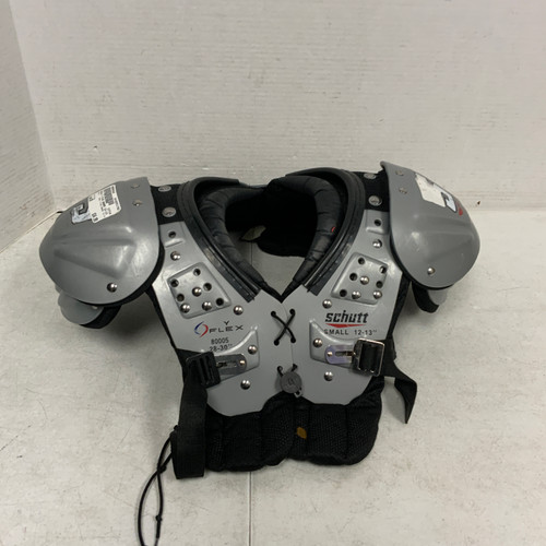 Used Schutt Y FLEX 80005 12-13 FB Shoulder Pads Grey SM 11762-S000055430