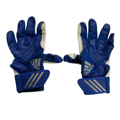 Vist Large View of Product Image Which is Used Adidas BB/SB Batting Gloves Royal Blue LG