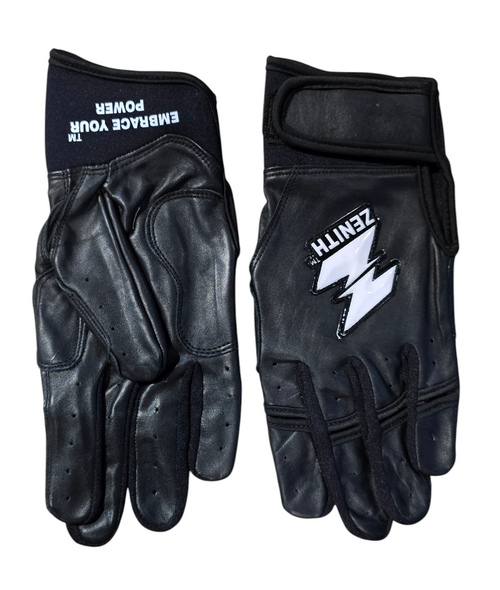 Vist Large View of Product Image Which is New ZENITH PROTO SHORT CUFF BLACK MD batting gloves
