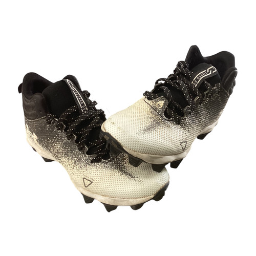 Vist Large View of Product Image Which is Used Under Armour Jr FB Cleats Black Junior 03