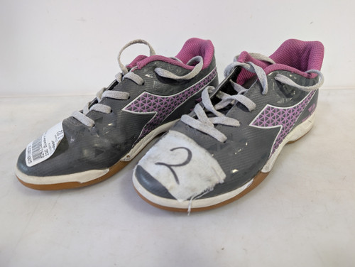 Vist Large View of Product Image Which is Used Diadora Soccer Indoor Shoes Black Junior 02