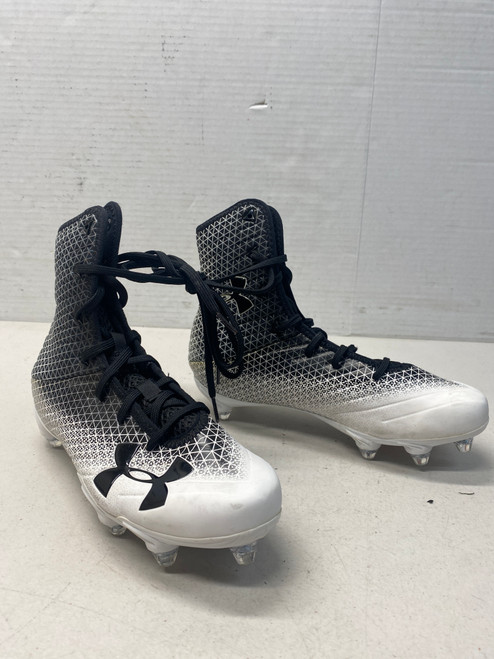Vist Large View of Product Image Which is New Under Armour Highlight Select Adult Football Cleats Size 7.5 - Black/White