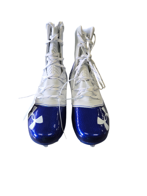 Used Under Armour HIGHLIGHT MC Adult FB Cleats Royal Blue Senior 9 11617-S000315924