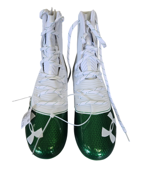 Vist Large View of Product Image Which is Used Under Armour HIGHLIGHT MC Adult FB Cleats Green Senior 9 11617-S000315928