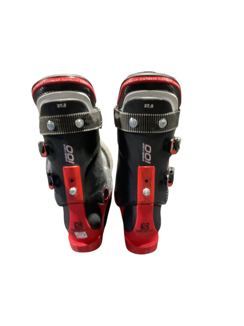 Vist Large View of Product Image Which is Used Salomon XMAX 100 SKI BOOTS Mens DH Ski Boot Red 275 MP - M09.5 - W10.5