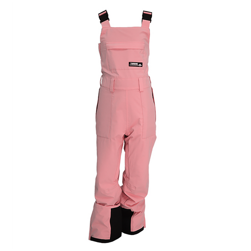 Vist Large View of Product Image Which is New Turbine Drifter 2026 Snow Bibs Dusty Pink- Youth XS