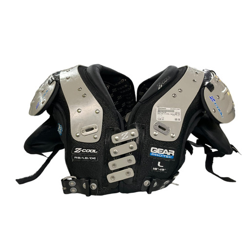 Used Pro-Tec Z-COOL FB Shoulder Pads Grey LG 11484-S000268600