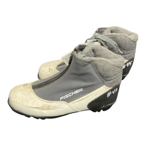 Vist Large View of Product Image Which is Used Fischer PRO MYSTYLE Womens NNN XC Ski Boots Grey W 06.5-07 / JR 4.5-05