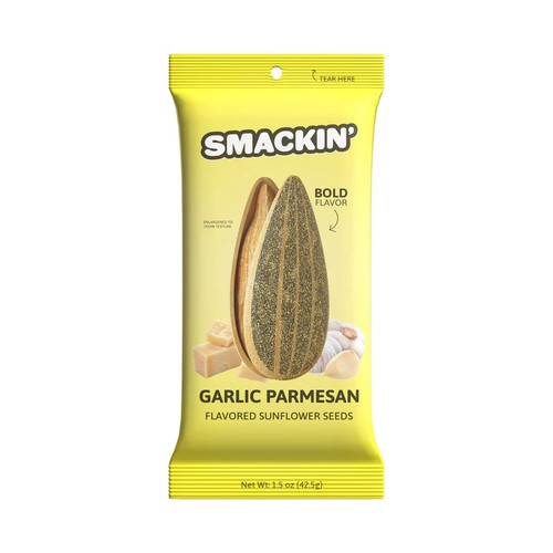 Vist Large View of Product Image Which is Smackin Seeds- Garlic Parmesan 1.5 oz