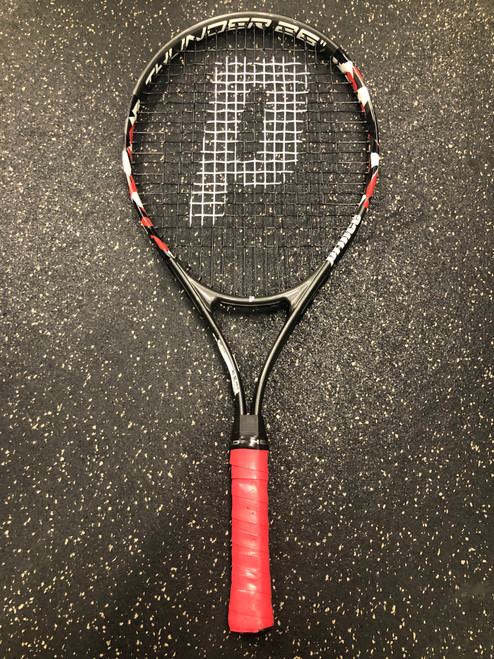 Vist Large View of Product Image Which is Used Prince THUNDER 26 Junior Tennis Racquet Grey 26"