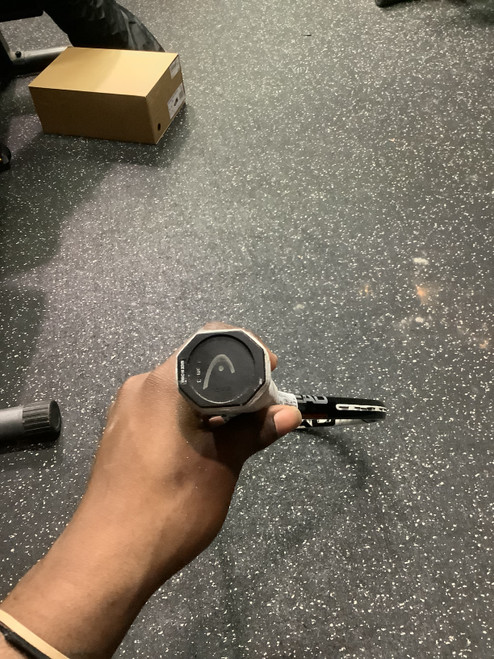 Vist Large View of Product Image Which is Used Head PCT TITANIUM Adult Tennis Racquet Black 4 3/8"