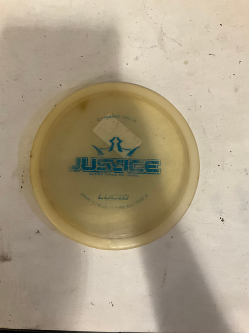Vist Large View of Product Image Which is Used Dynamic Discs JUSTICE Disc Golf Mid Range White 11790-S000038185