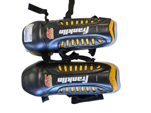 Used Franklin SX COMP Youth Shin Guards Black 9" 11617-S000316037