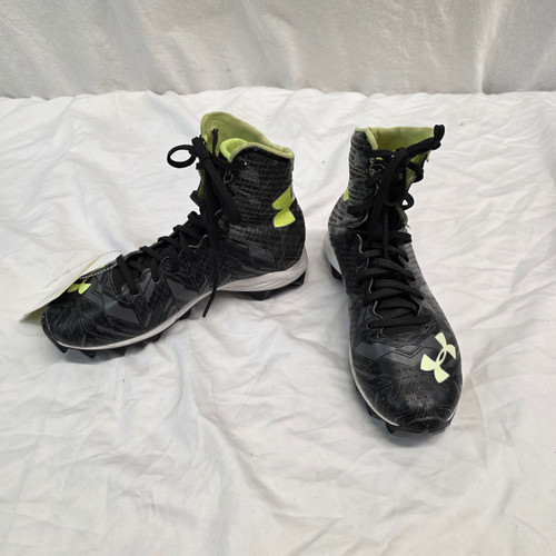 Vist Large View of Product Image Which is Used Under Armour LAX Cleats Boys Black Junior 05.5