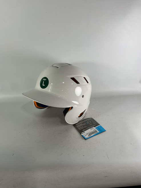 Used Schutt HELMET NO MASK Batting Helmet No Mask White LG 11834-S000028172