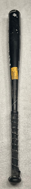 Vist Large View of Product Image Which is Used Rawlings VELO SLRV5 USSSA 2 5/8 Bat Black And White 31"