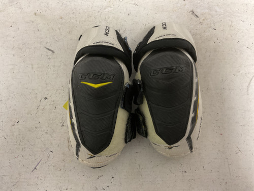Used CCM TACKS 4052 Junior Elbow Pads White/Black/Yellow SM 11855-S000175518