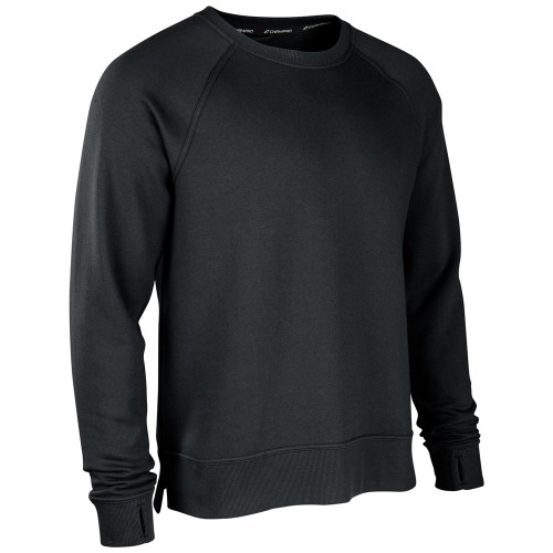 Vist Large View of Product Image Which is New FLEECE CREW ADT BLK XL