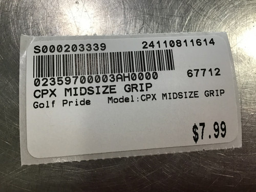 Used Golf Pride CPX MIDSIZE GRIP Golf Accessory 11614-S000203339