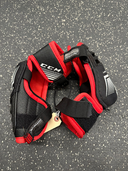 Vist Large View of Product Image Which is Used CCM FT 350 Junior Elbow Pads LG