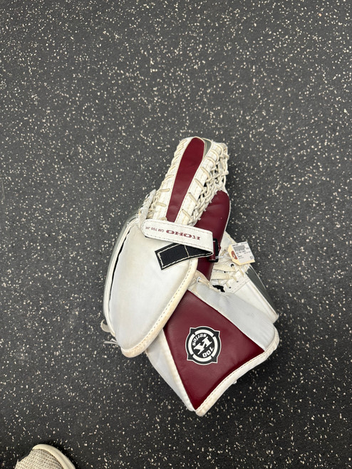 Vist Large View of Product Image Which is Used Koho 700 K SERIES Junior Goalie Catcher White