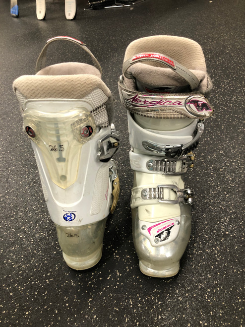 Used Nordica TRANSFIRE R1W WMNS Womens DH Ski Boot White 265 MP - M08.5 - W09.5 11726-S000273375