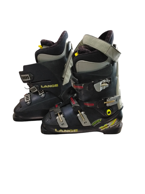 Vist Large View of Product Image Which is Used Lange X ZERO 7 Mens DH Ski Boot Navy Blue 315 MP - M13.5