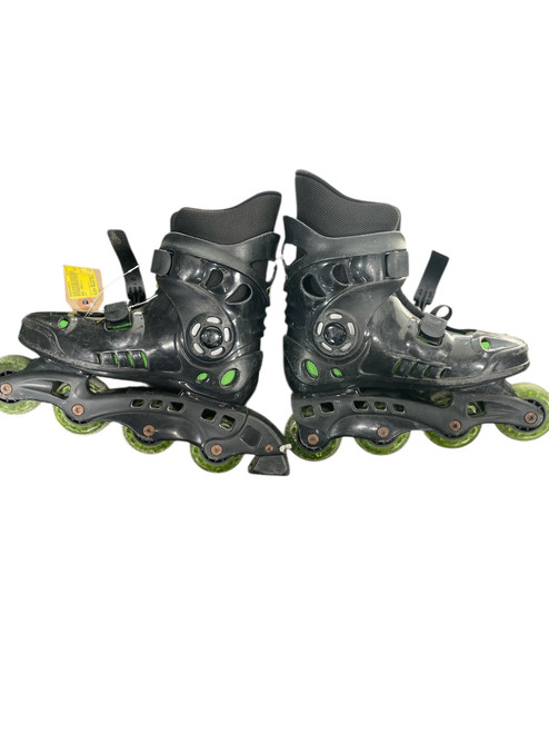 Vist Large View of Product Image Which is Used DBX ABEC-1 Junior Roller Quad Skates Black Adjustable