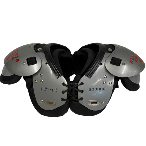 Vist Large View of Product Image Which is Used ALL SPORTS AMERICA SP FB Shoulder Pads Grey XS 11406-S000102095