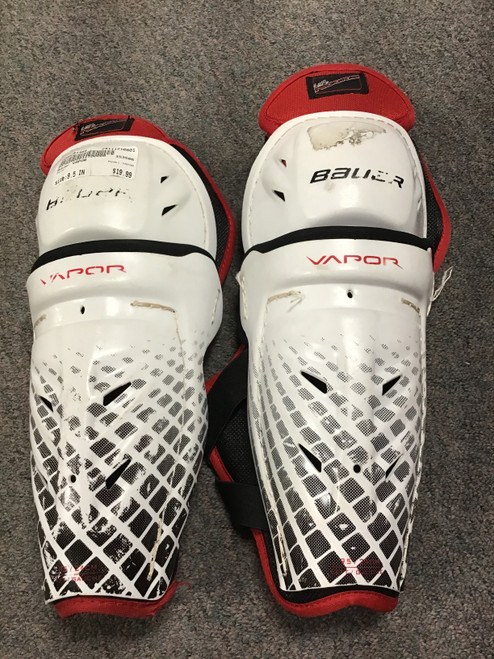 Used Bauer VAPOR Junior Shin Guards None 9 1/2" 10801-C000241468