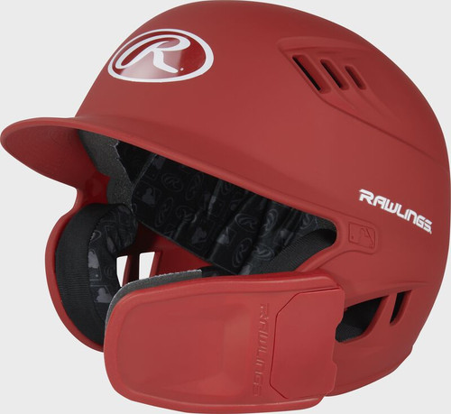 New R16 Batting Helmet w/ Jaw Guard Sr Blk 11855-RAWR6R07S