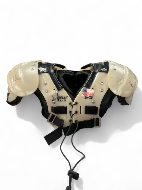 Vist Large View of Product Image Which is Used Douglas 32 S FB Shoulder Pads White SM 11863-S000018473