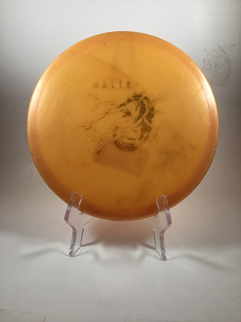 Vist Large View of Product Image Which is Used Discraft BIG Z MALTA Disc Golf Mid Range Orange 173g