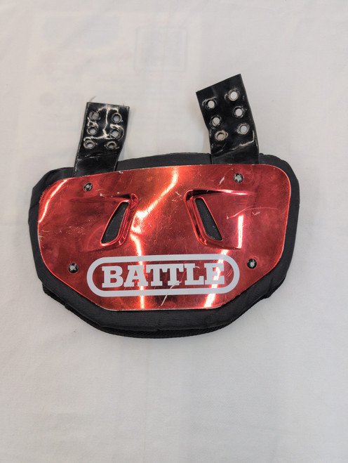Used Battle Sports BACK PLATE FB Shoulder Pads Red LG 11651-S000389824