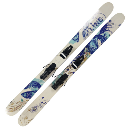 Vist Large View of Product Image Which is Used LINE PANDORA 115 Womens Down Hill Ski/Binding White 162 cm
