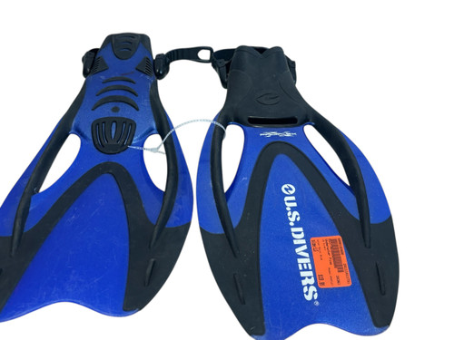 Used US Divers PROFLEX Snorkel Fins Royal Blue LG 10-13 11731-S000126600