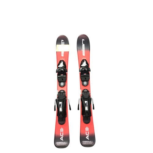 Vist Large View of Product Image Which is Used Elan ACE Boys DH Ski/Binding Red 100 cm NEVER USED