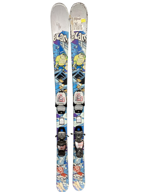 Vist Large View of Product Image Which is Used Elan 1000 Boys DH Ski/Binding White 124 cm