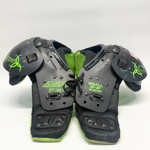 Vist Large View of Product Image Which is Used All-Star CATALYST YOUTH FB Shoulder Pads Black SM 11805-S000050818