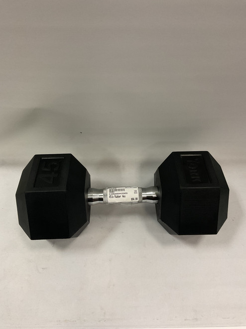 Vist Large View of Product Image Which is New 45lb Rubber Hex