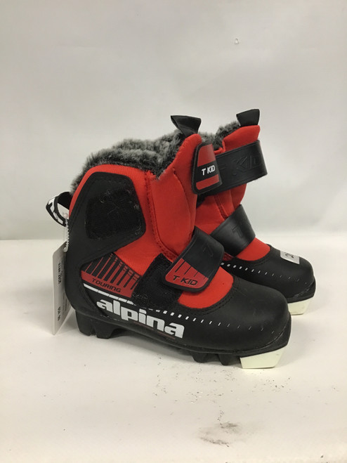 Vist Large View of Product Image Which is Used Alpina T KID 27 Boys NNN XC Ski Boots Red YT-10 10801-S000241555