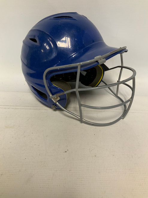 Used Under Armour RAC010 Batting Helmet w/Mask Royal Blue SM 11823-S000027999