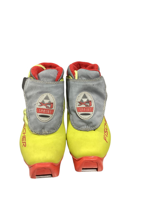 Vist Large View of Product Image Which is Used Fischer Boys SNS XC Ski Boots Yellow YT-13