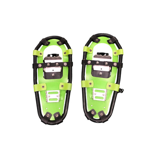 Vist Large View of Product Image Which is Used Yukon Charlie's Snowshoes Boys Neon Green 16"