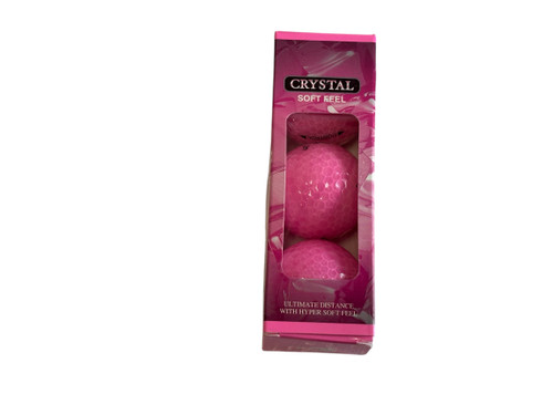 Vist Large View of Product Image Which is New Volvik CRYSTAL 3 Ball - Golf Ball Sleeve - Pink